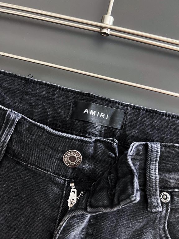 (AMIR 23s New Season Pop-up Quality Feeling Handling PerfectionSummer classic casual stretch jeans low-profile luxury sense, customized leather brand   hardware accessories counter year after year hot classic explosive m