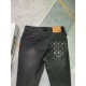 lv home 23SS new jeans fabric with elasticity high comfort embroidery design light color wash high end quality seriesSize 29.30, 31, 32, 33, 34, 36, 38