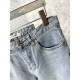 LO Loewe 2023 early fall new casual jeans, high-end customized series. Imported high-density customized cotton tannin fabric comfortable and soft skin-friendly, straight and not easy to wrinkle, original hardware. In-kin