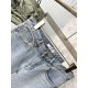 LO Loewe 2023 early fall new casual jeans, high-end customized series. Imported high-density customized cotton tannin fabric comfortable and soft skin-friendly, straight and not easy to wrinkle, original hardware. In-kin