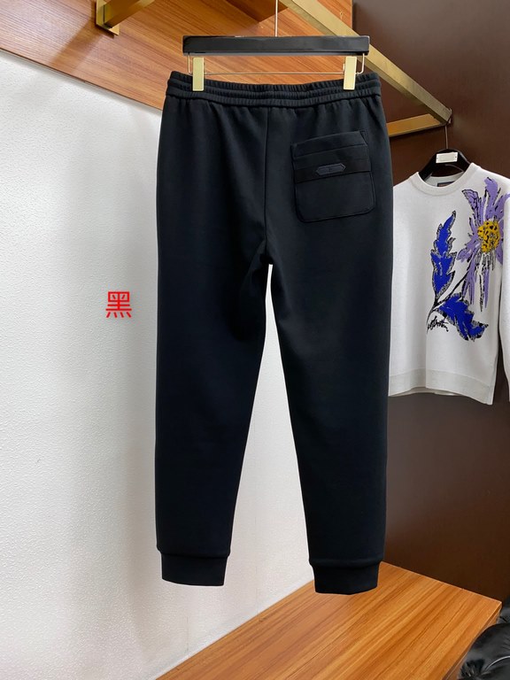 Ermenegildo Zegna 2023ss fall and winter latest products, counter synchronization on sale, fashion casual pants, warm inflammation velvet (thickened models) fabric standing up to the shape of anti-wrinkle, soft and skin-