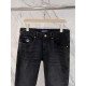 LV 23ss fall and winter new men's casual jeans, top quality! Channel order, official website synchronized sale! Original factory order denim cotton material! Suitable for casualformal wear all kinds of collocation ~ the 