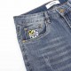 (Support put store)LOEWE  Loewe back bird embroidery LOGO jeansSo far this year to do the most bullish jeans, heavy wash process, hidden mystery details are very much, this time the main push of the pants either version 