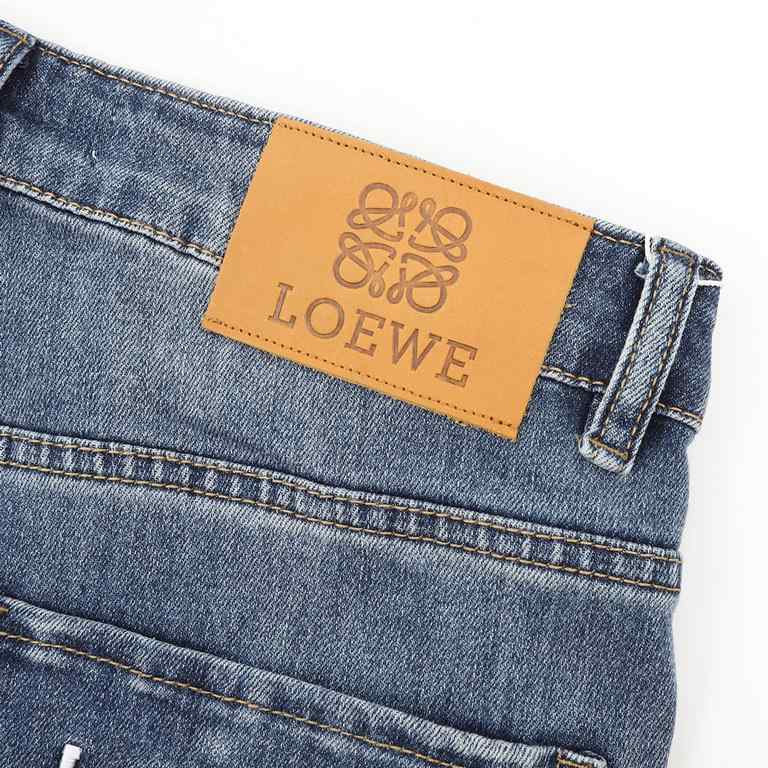 (Support put store)LOEWE  Loewe back bird embroidery LOGO jeansSo far this year to do the most bullish jeans, heavy wash process, hidden mystery details are very much, this time the main push of the pants either version 