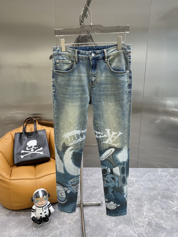 Donkey Family2023ss spring and summer new original single explosive jeans Super customized models Original hardware Super heavy craftsmanship The version is awesome, the details of the workmanship is impeccable! The styl