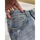 LV2023 early fall new casual jeans, high-end customized series. Imported high-density customized cotton tannin fabric comfortable and soft skin-friendly, straight and not easy to wrinkle, original hardware. In-kind shoot