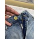 LV2023 early fall new casual jeans, high-end customized series. Imported high-density customized cotton tannin fabric comfortable and soft skin-friendly, straight and not easy to wrinkle, original hardware. In-kind shoot