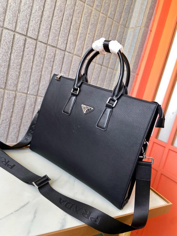 秘秘 [Prada 1865-3 】    European water goods handbag men's bags, heavy money to create a new channel goods   vibrant   ideal for men's   original hardware  LOGO clear and unparalleled   top original Head layer cowhide   qu