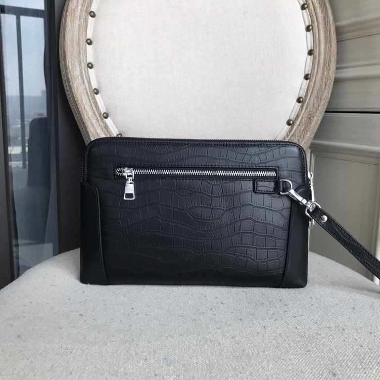 Top counter rat ruthless goods 2022 latest style Prada Men's Combination Lock Clutch Bag fire models a large number of shipments to pull, clamoring counter goods   top original single goods   paper talking about bragging