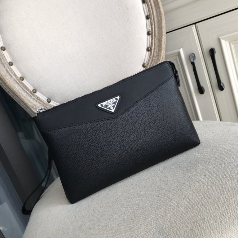 Top counter rat ruthless goods 2022 latest style Prada men's clutch bag fire models a large number of shipments to pull, clamoring counter goods   top original single goods   paper talking about bragging rights we will n