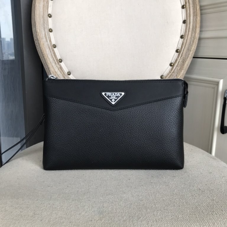 Top counter rat ruthless goods 2022 latest style Prada men's clutch bag fire models a large number of shipments to pull, clamoring counter goods   top original single goods   paper talking about bragging rights we will n