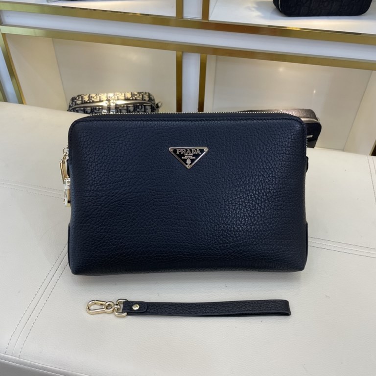 The original official website Model 8607-4 new [love] Prada original single authentic new counter with the same high-end men's casual briefcase   workmanship super refined and elegant. With imported raw materials cowhide