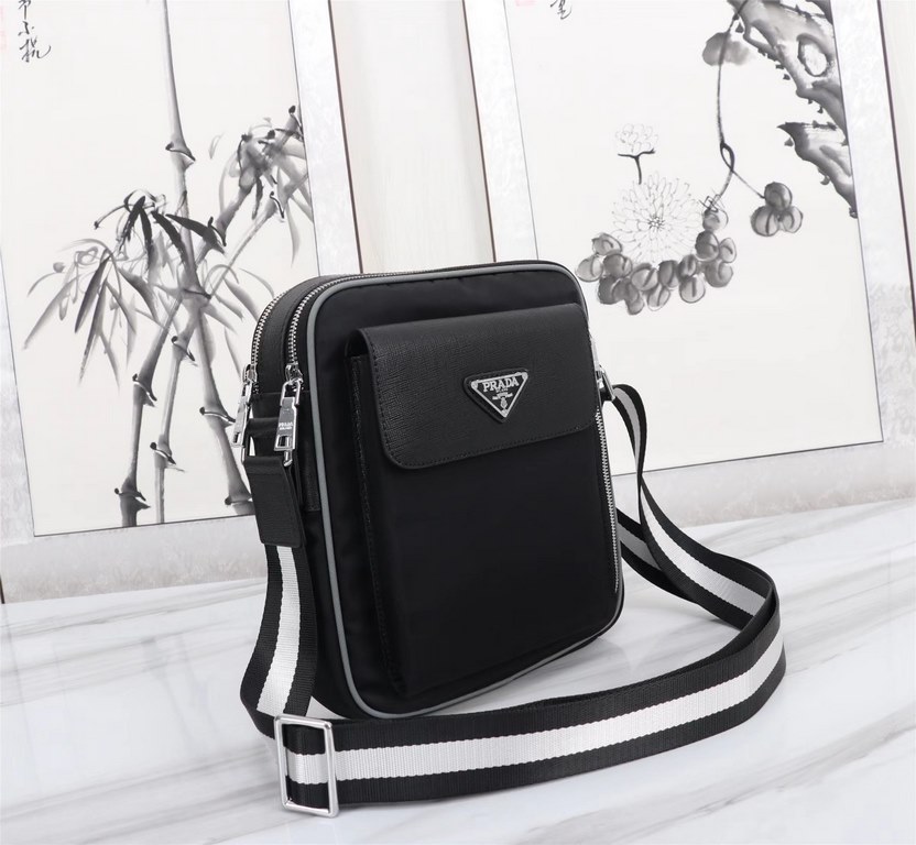 [Top original single quality] 2022 latest models Prada Dora shoulder bag crossbody bag European original imported Prada special cloth outlined cross grain pattern iconic lines, using imported equipment production, fashio