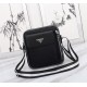 [Top original single quality] 2022 latest models Prada Dora shoulder bag crossbody bag European original imported Prada special cloth outlined cross grain pattern iconic lines, using imported equipment production, fashio