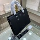 PRADA   Prada new men's stereotypical briefcase, made of imported first layer stereotypical cowhide leather, with top hardware, with a combination lock, in the briefcase series is really the best. Businessmen and trendse