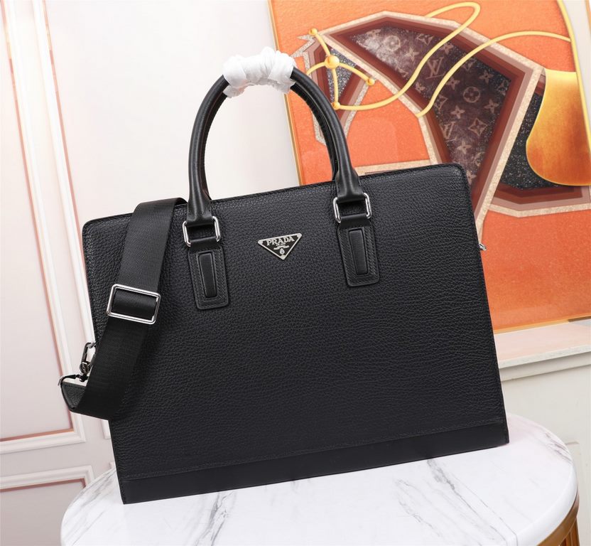 [TOP ORIGINAL QUALITY] 2022 Newest Prada Combination Lock Briefcase The original European imported cowhide sketches the iconic lines, made with imported equipment, fashionable and trendy, counter quality, more zipper poc