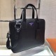 Wholesale,  New briefcase  2VE368 Made of imported Saffiano cross grain cowhide leather, removable and adjustable nylon shoulder strap design, looks more fashionable.Metal hardware and titanium zipperFunctional interior 