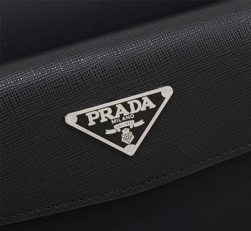 [Top original single quality] 2022 latest models Prada single la clutch bag European original imported Prada special cloth outlined cross grain pattern iconic lines, using imported equipment production, fashion trend, sp