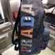 P family out of the new shoulder backpack, 2VZ068 color letters     , the original single goods, using imported parachute fabric   unique colorful letters, top hardware, 165 generation of code, light and atmospheric, men