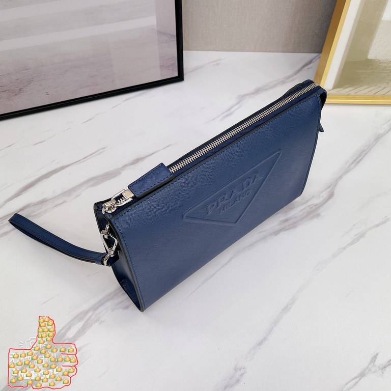 Original single 2106-5 # blue top original single goods Prada counter the latest models, high-end atmosphere, fashion and taste, the latest top counter imported first layer Spanish grain cowhide, texture high-end atmosph