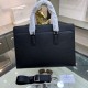 PRADA Prada New Briefcase Made of imported cowhide leather, top polished stainless steel finish metal accessories , front exterior triangular enamel logo, ring head with combination lock, simple and generous business Suc