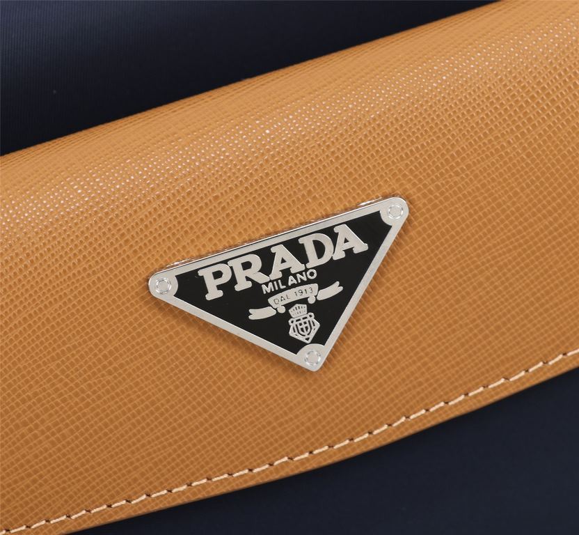 [Top original single quality] 2022 latest models Prada single la clutch bag European original imported Prada special cloth outlined cross grain pattern iconic lines, using imported equipment production, fashion trend, sp