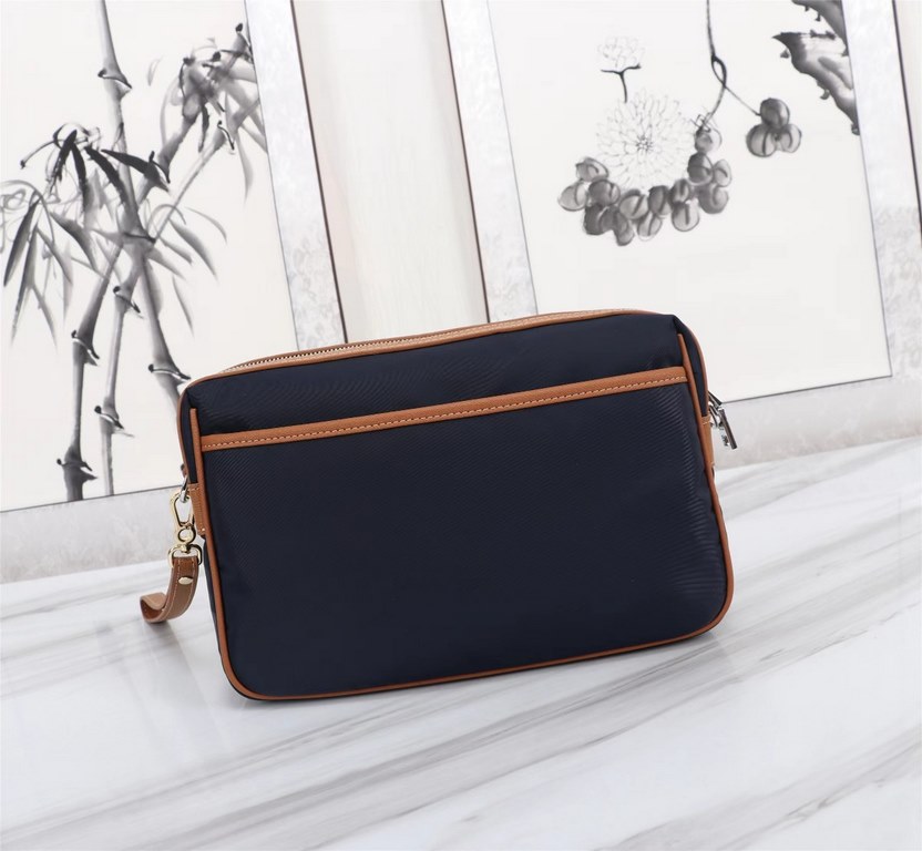 [Top original single quality] 2022 latest models Prada single la clutch bag European original imported Prada special cloth outlined cross grain pattern iconic lines, using imported equipment production, fashion trend, sp