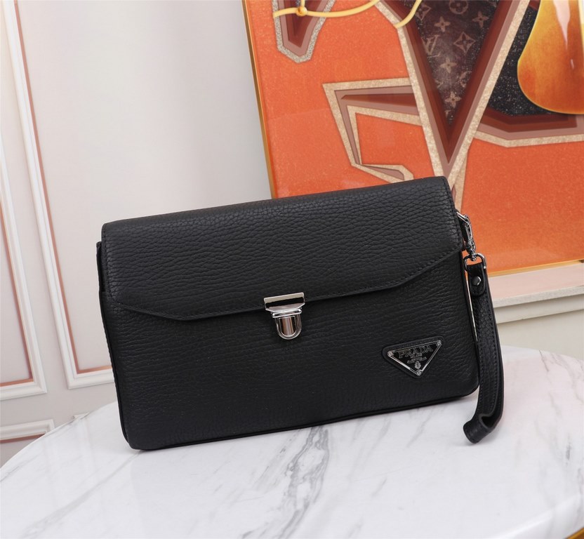 【Top Original Single Quality】 2022 latest models of combination lock Prada single pull handbag European original imported cowhide iconic lines, using imported equipment production, fashion trend, counter quality, more zi