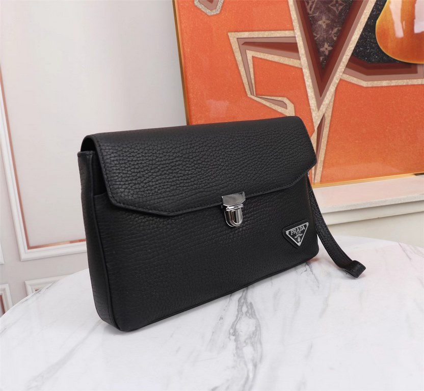 【Top Original Single Quality】 2022 latest models of combination lock Prada single pull handbag European original imported cowhide iconic lines, using imported equipment production, fashion trend, counter quality, more zi