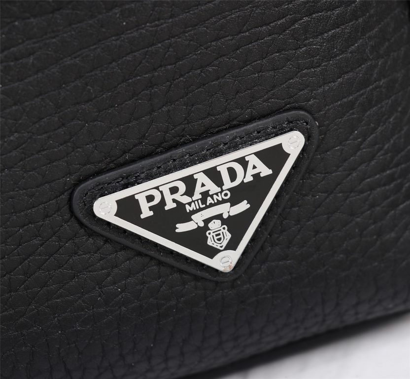 【Top Original Single Quality】 2022 latest models of combination lock Prada single pull handbag European original imported cowhide iconic lines, using imported equipment production, fashion trend, counter quality, more zi