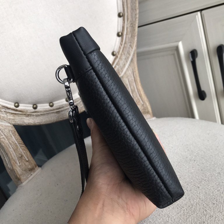 Top counter rat ruthless goods 2022 latest style Prada imported flower leather men's clutch bag fire models large number of shipments to pull, clamoring counter goods  top original single goods  paper talking about bragg