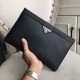 Top counter rat ruthless goods 2022 latest style Prada imported flower leather men's clutch bag fire models large number of shipments to pull, clamoring counter goods  top original single goods  paper talking about bragg