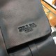 .    The original total official network 9671# top original goods Prada shoulder backpack, Italian calfskin, feel super soft and delicate, counter models, fashionable and practical style, absolute high-end goods. Special