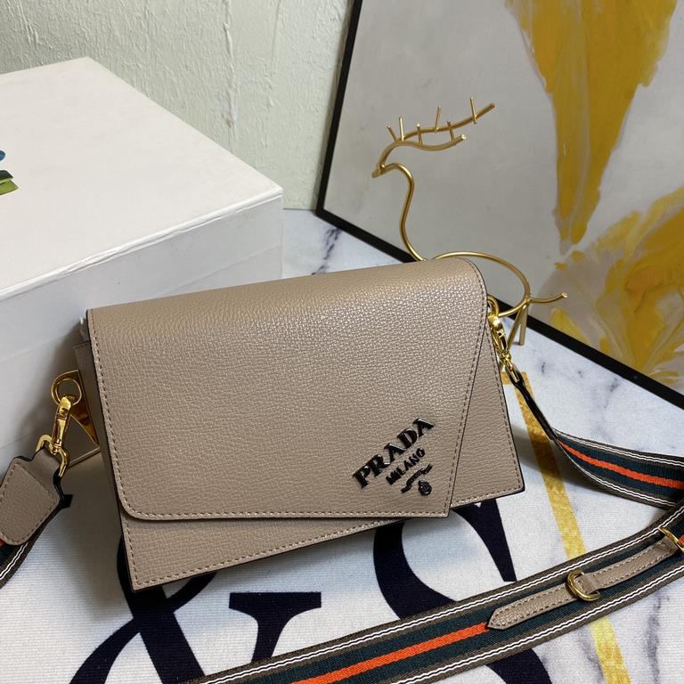 New   Official website exploded flap new    Prada  PRADA - flap sales champion models,   Model 2105  , configure two straps  , 2020 four seasons suitable for the fashionable shoulder straps women's bag models  Striped Sh