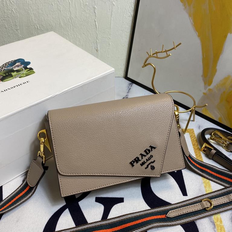 New   Official website exploded flap new    Prada  PRADA - flap sales champion models,   Model 2105  , configure two straps  , 2020 four seasons suitable for the fashionable shoulder straps women's bag models  Striped Sh