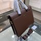 PRADA   Prada new men's stereotypical briefcase, made of imported first layer stereotypical cowhide leather, with top hardware, with a combination lock, in the briefcase series is really the best. Businessmen and trendse