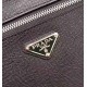 PRADA 2VE016 men's handbagOriginal leather imported Saffiano cross grain cowhide leatherClassic triangle logo logo two-way zipper large capacityThe whole bag body is very texturedivided into a large zipper compartment an