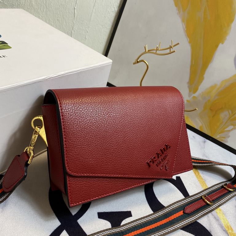 New   Official website exploded flap new    Prada  PRADA - flap sales champion models,   Model 2105  , configure two straps  , 2020 four seasons suitable for the fashionable shoulder straps women's bag models  Striped Sh