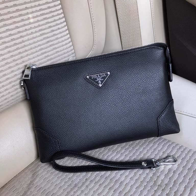 秘 [Prada 133-1 Clutch]    with a full set of packaging [color] European original single water goods handbags, heavy to create a new channel goods   Energetic   Ideal for men's   Original hardware  LOGO is clear and unpar