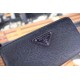 Prada PRADA exclusive new   [Model] 666047 [Original single] small zipper wallet [Size] 19-10.5-2.5 cm [Color] black High-end quality (original single authentic) [Material] with counter box. Prada The counter to purchase