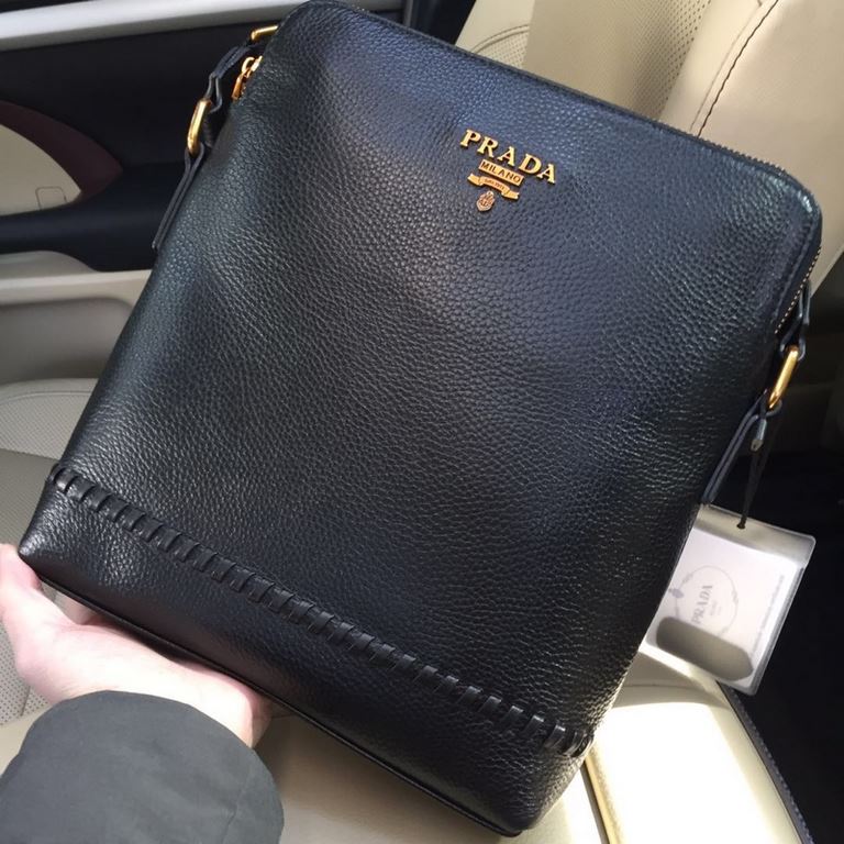 Prada 8080-1# Men's top quality, briefcase handbag crossbody bag   hot selling explosive models,   please recognize the leather and details,   high-end atmosphere   upscale   the original quality   the original cow leath