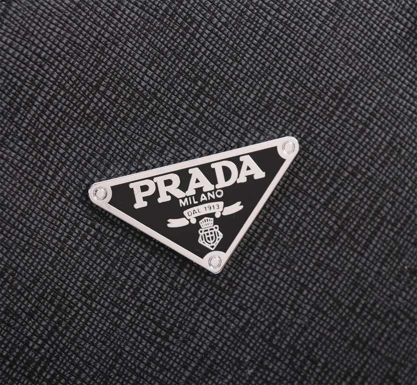 Top counter rats high-end goods 2023 latest hot models Prada imported head layer cowhide with imported two layer cowhide handheld briefcase hot models a large number of shipments, clamoring counter goods   top original s