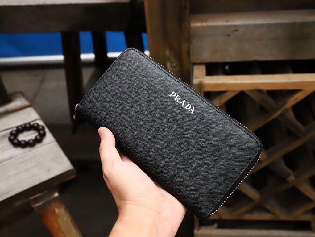 () [Original] Prada Prada  [Model] 666050 small wallet [Size] 19-10-2.5cm [Color] black high-end quality (original authentic) [Material] Prada counter purchases of the classic  the original imported   cowhide  authentic 