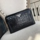 Top counter rat ruthless goods 2022 latest style Prada Men's Combination Lock Clutch Bag fire models a large number of shipments to pull, clamoring counter goods   top original single goods   paper talking about bragging