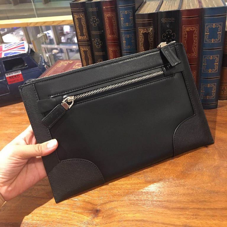 Original quality    top goods Prada handbags    classic hot shipping pull, without adding any effect) top imported original cowhide, ultra-high definition hardware logo logo, ultra-comfortable feel soft soft leather, ult