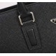 Top quality original single】2022 newest model Prada combination lock briefcase European original imported cowhide sketching iconic lines, using imported equipment, fashionable trend, counter quality, more front zipper po