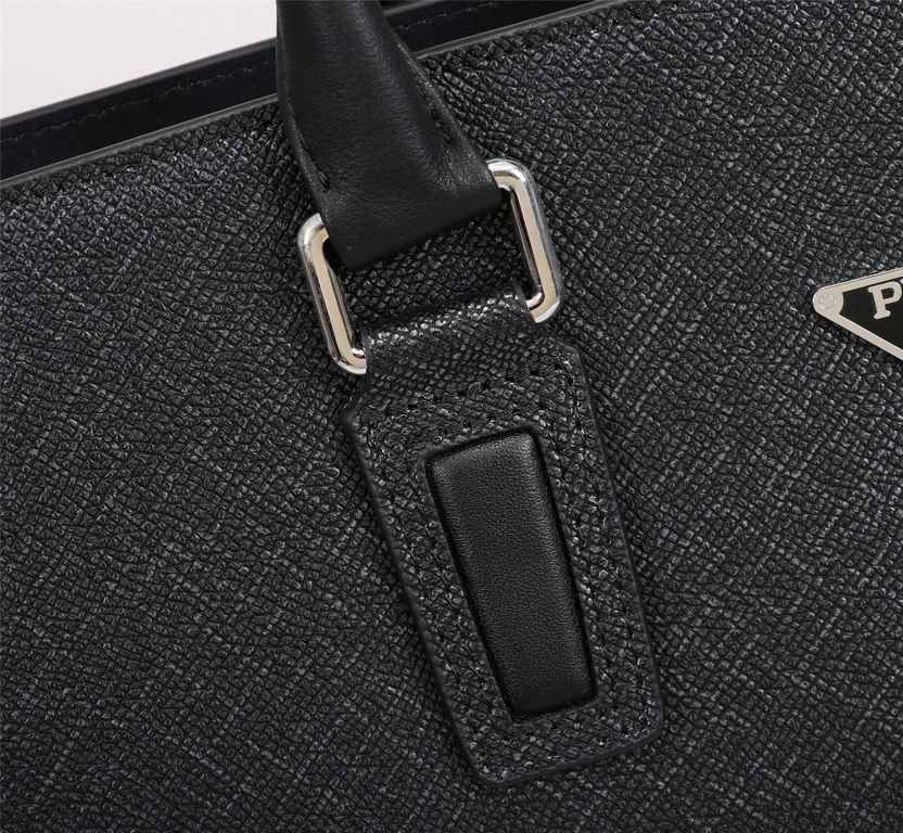 Top quality original single】2022 newest model Prada combination lock briefcase European original imported cowhide sketching iconic lines, using imported equipment, fashionable trend, counter quality, more front zipper po