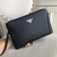 Top counter rat ruthless goods 2022 latest style Prada Men's Combination Lock Clutch Bag fire models a large number of shipments to pull, clamoring counter goods   top original single goods   paper talking about bragging