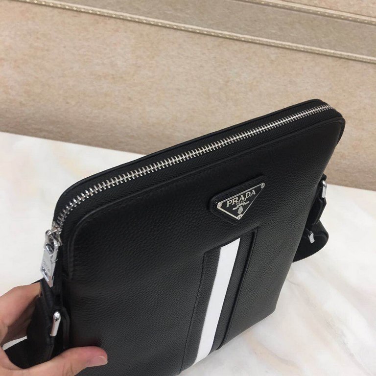 Original Leather Exclusive  [Original Goods] Prada Crossbody BagModel 28057-2Size 24-28-6Counter new    Heavy hit replica   original leather replica   leather super soft   oversized capacity   customized counter original