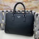 PRADA-Prada latest men's briefcase   made of calfskin leather Leather is soft and feels superb Configuration password   Practical Details exquisite workmanship High-end atmospheric upscale Casual and generous High-qualit